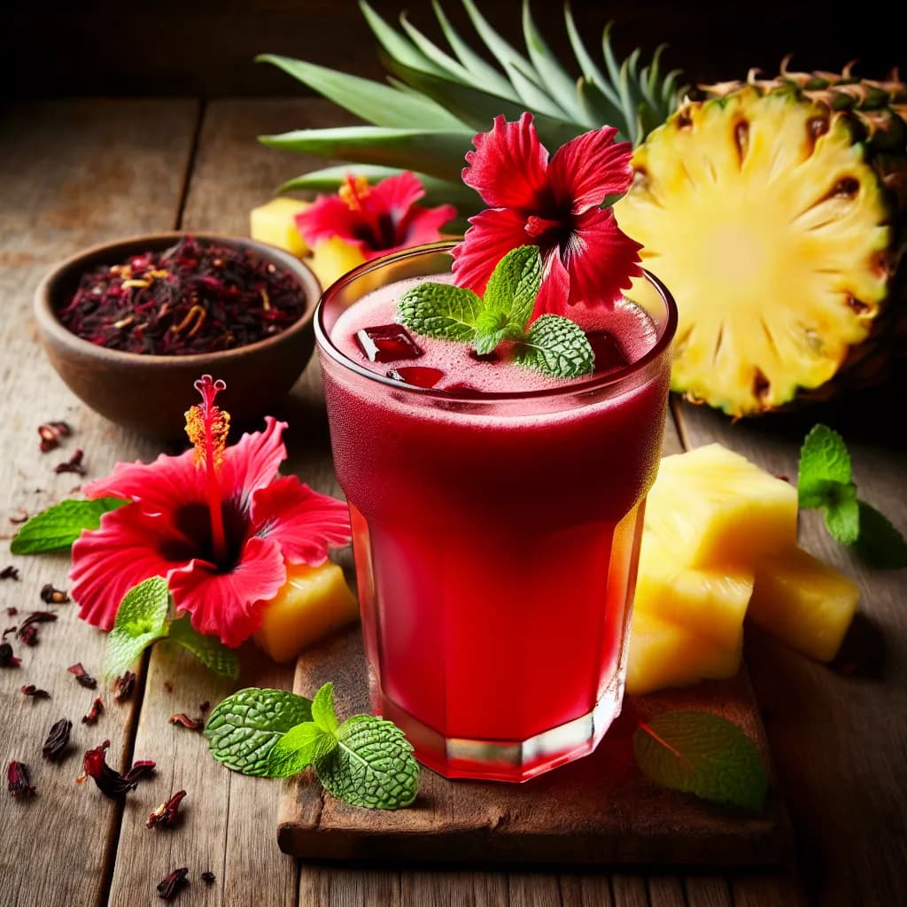 Jus de Bissap à l'Ananas