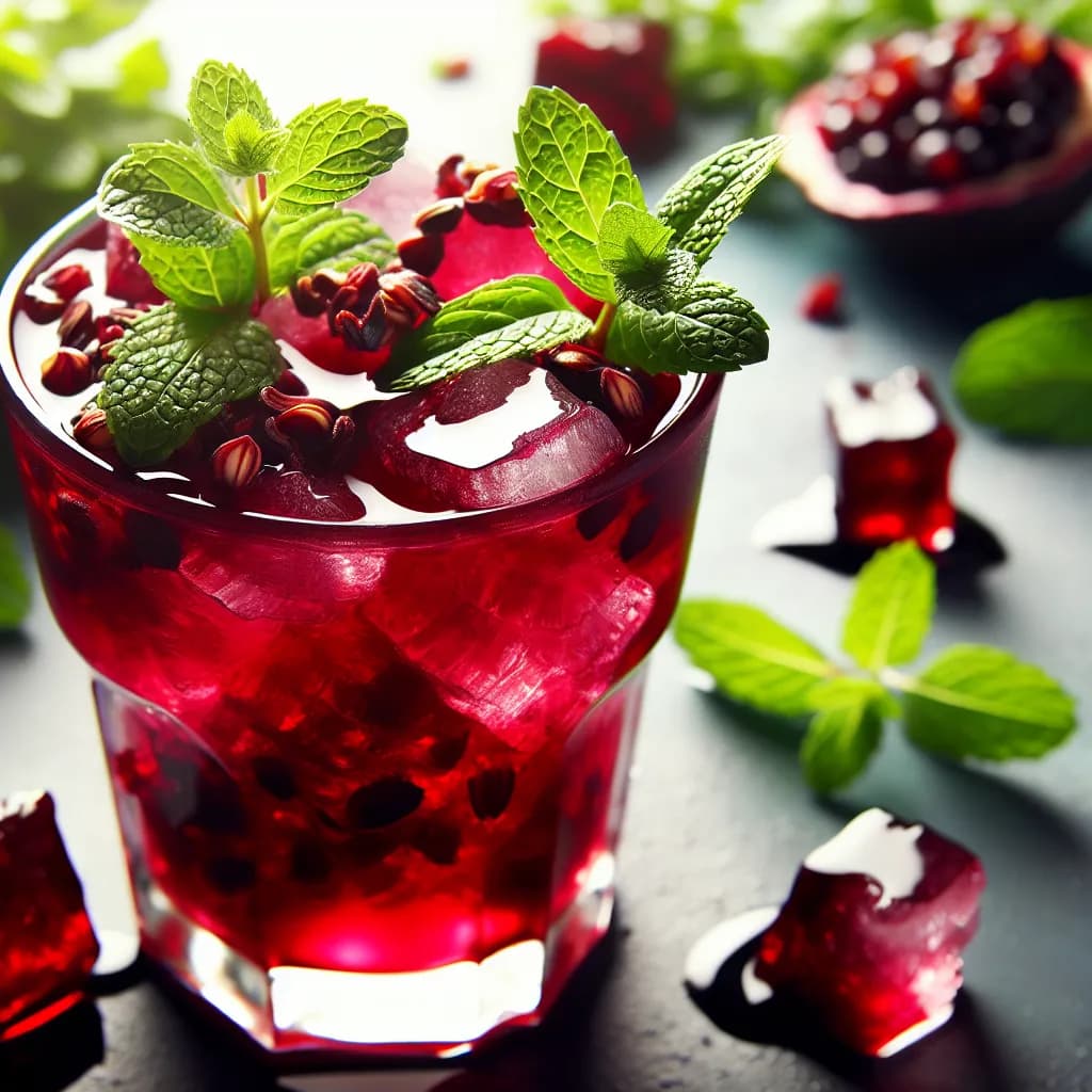 Jus de Bissap à la Menthe
