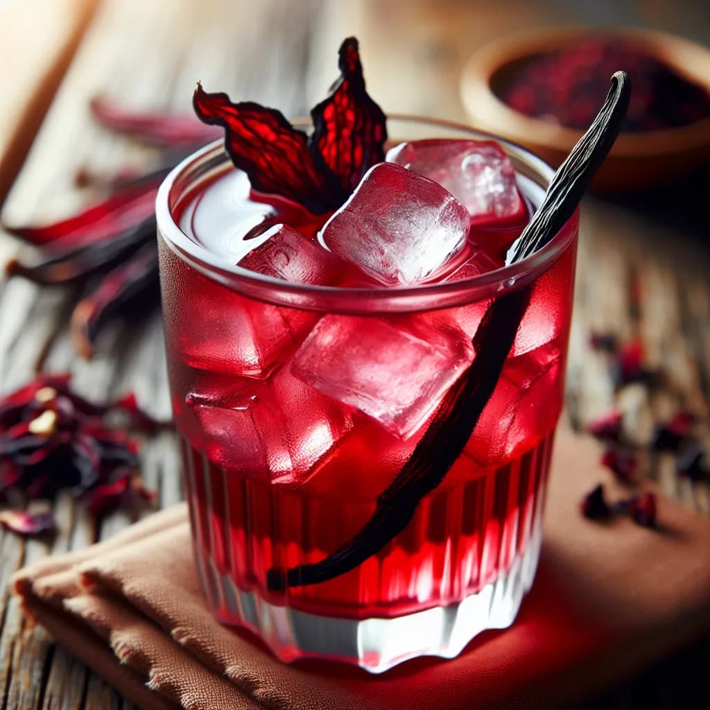 Jus de Bissap à la Vanille