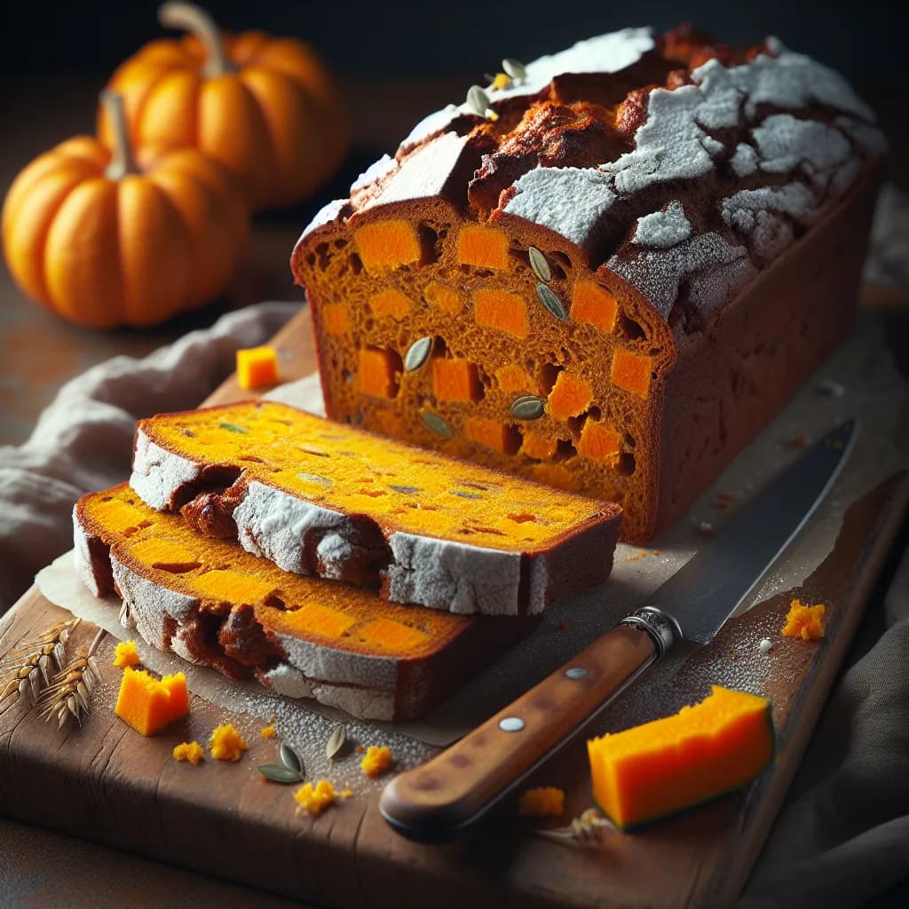 Kürbis-Quark-Brot
