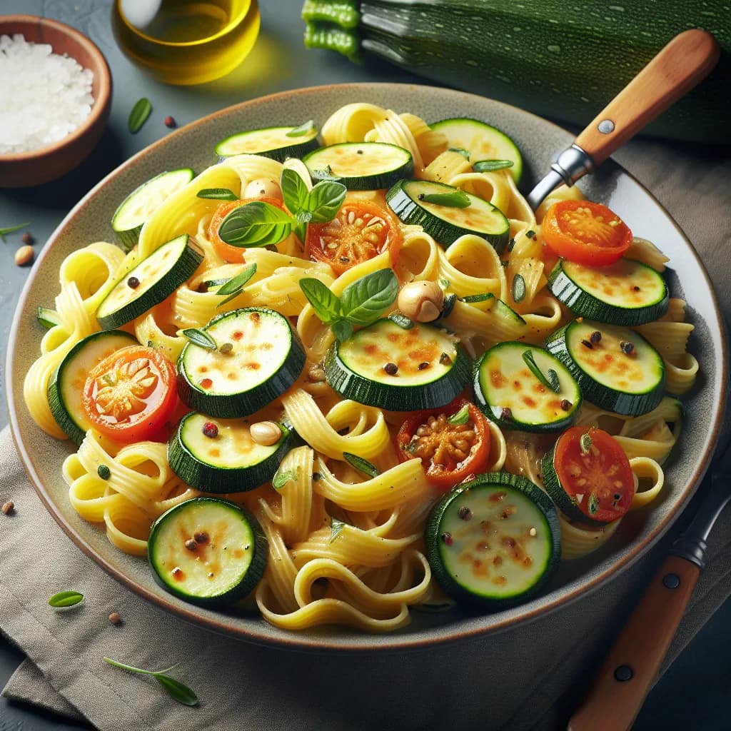 Kalorienarme Zucchini-Pasta