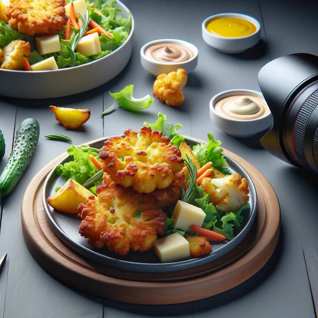 Karfiol-Kartoffel-Käse-Puffer