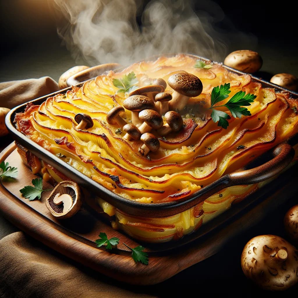 Kartoffel Steinpilz Auflauf