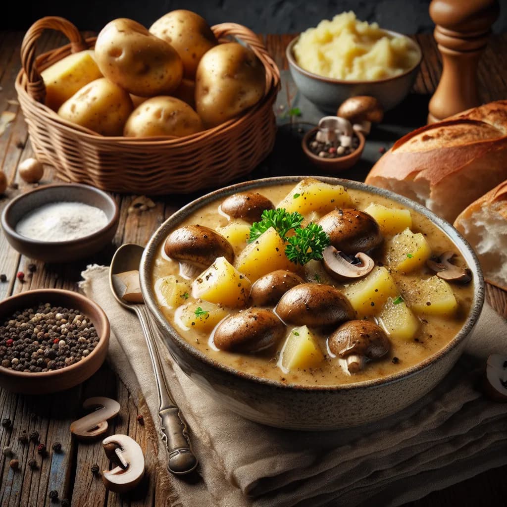 Kartoffel Steinpilz Suppe