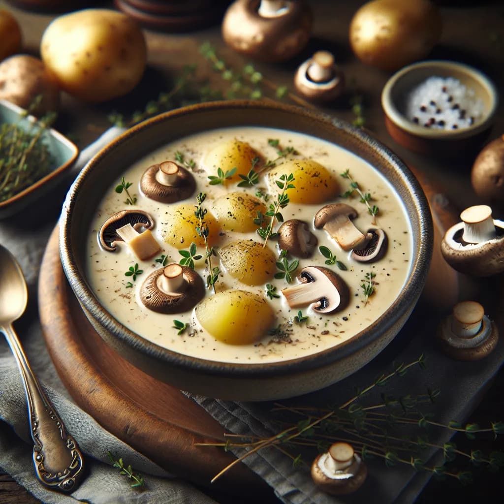 Kartoffel Steinpilz Suppe