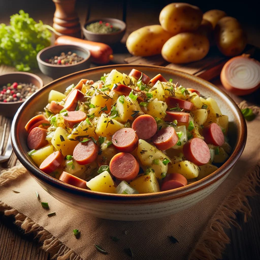 Kartoffel Würstchen Salat