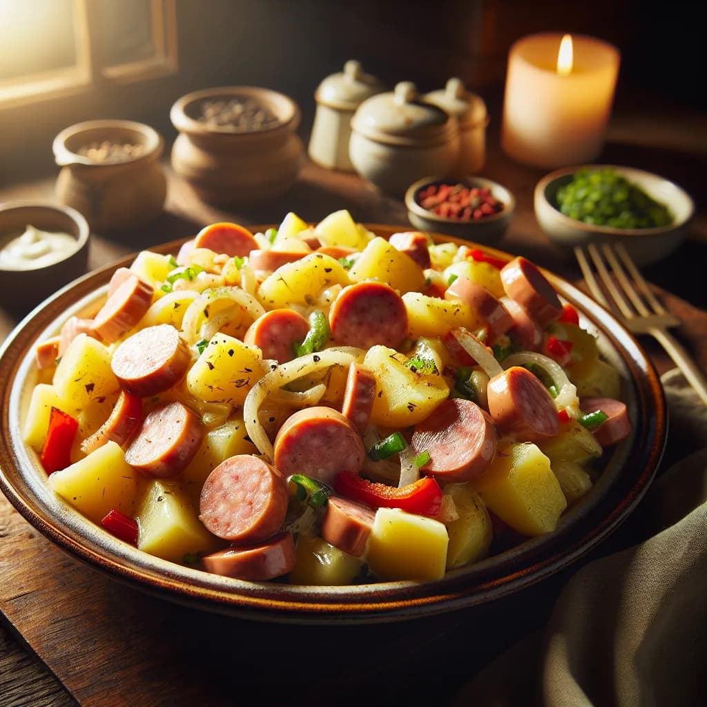 Kartoffel Würstchen Salat