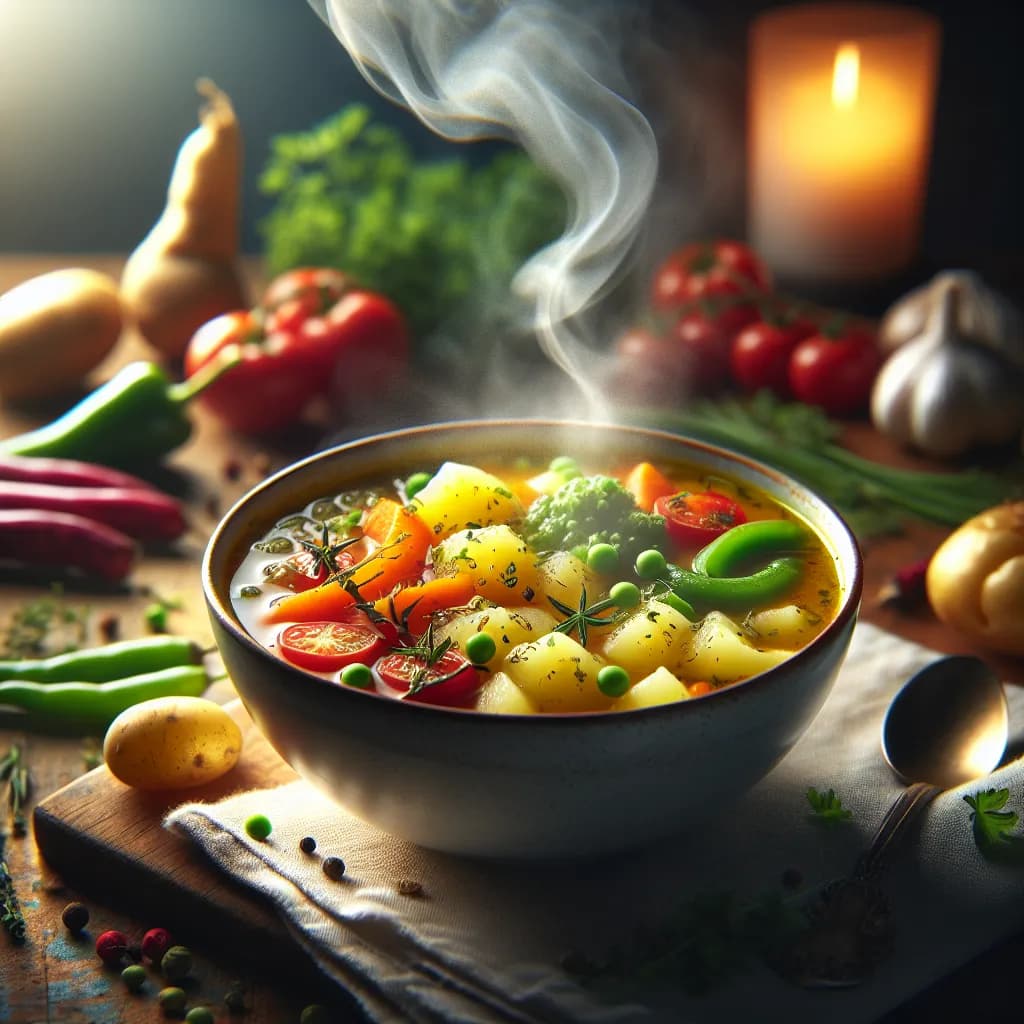 Kartoffel-Debreziner Suppe