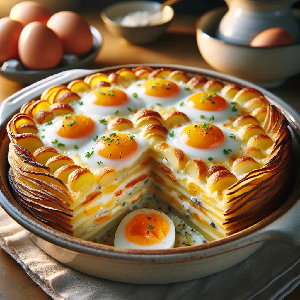 Kartoffel-Ei-Gratin