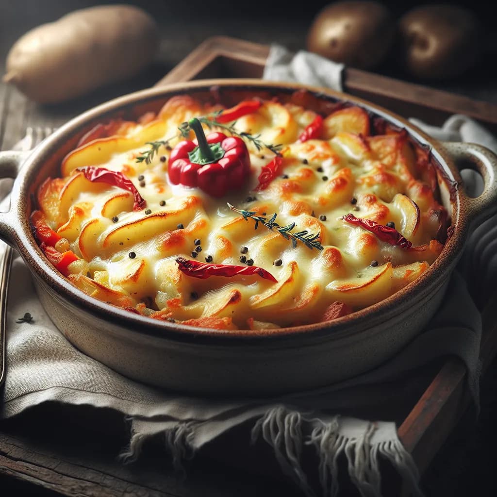 Kartoffel-Paprika-Auflauf