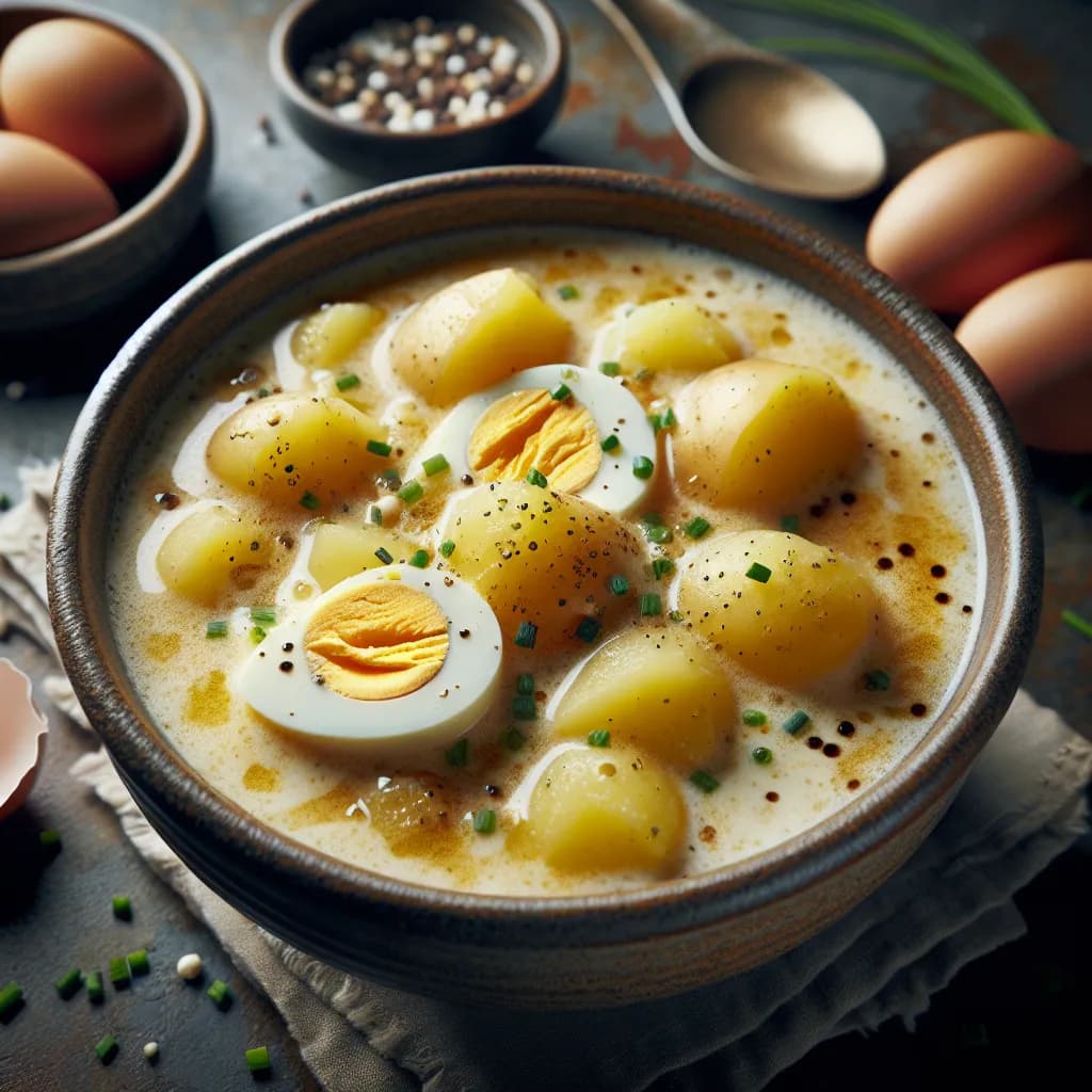 Kartoffeln Ei Suppe
