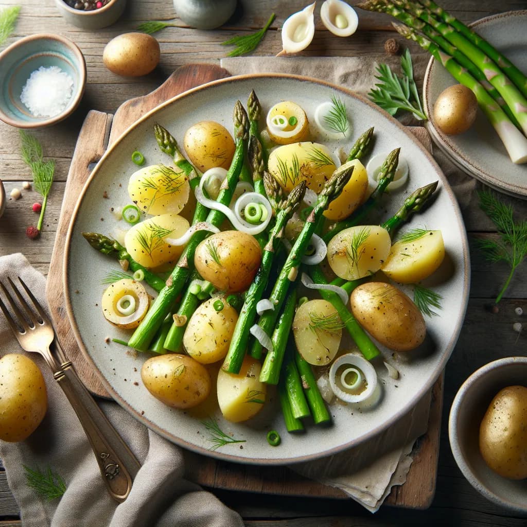 Kartoffeln Spargel Salat