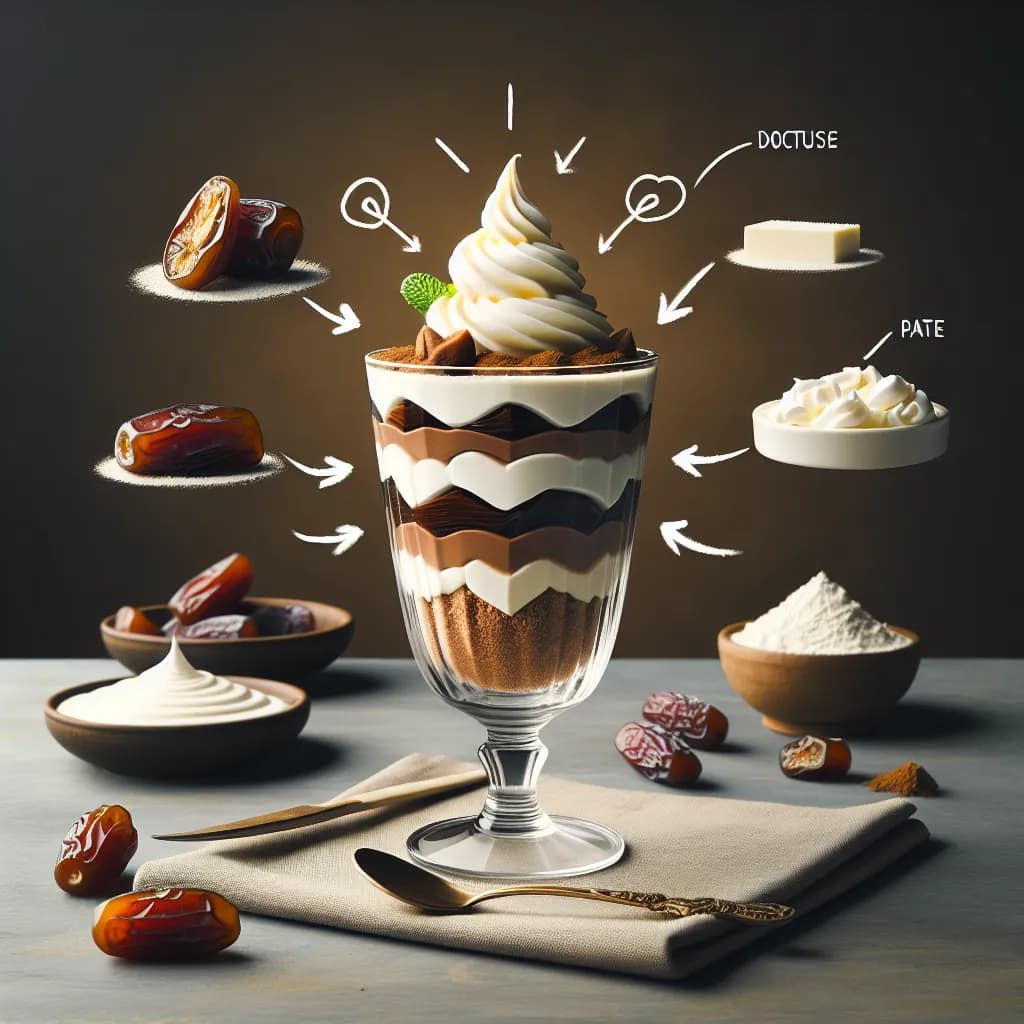 Kaymak Cheese and Date Paste Parfait