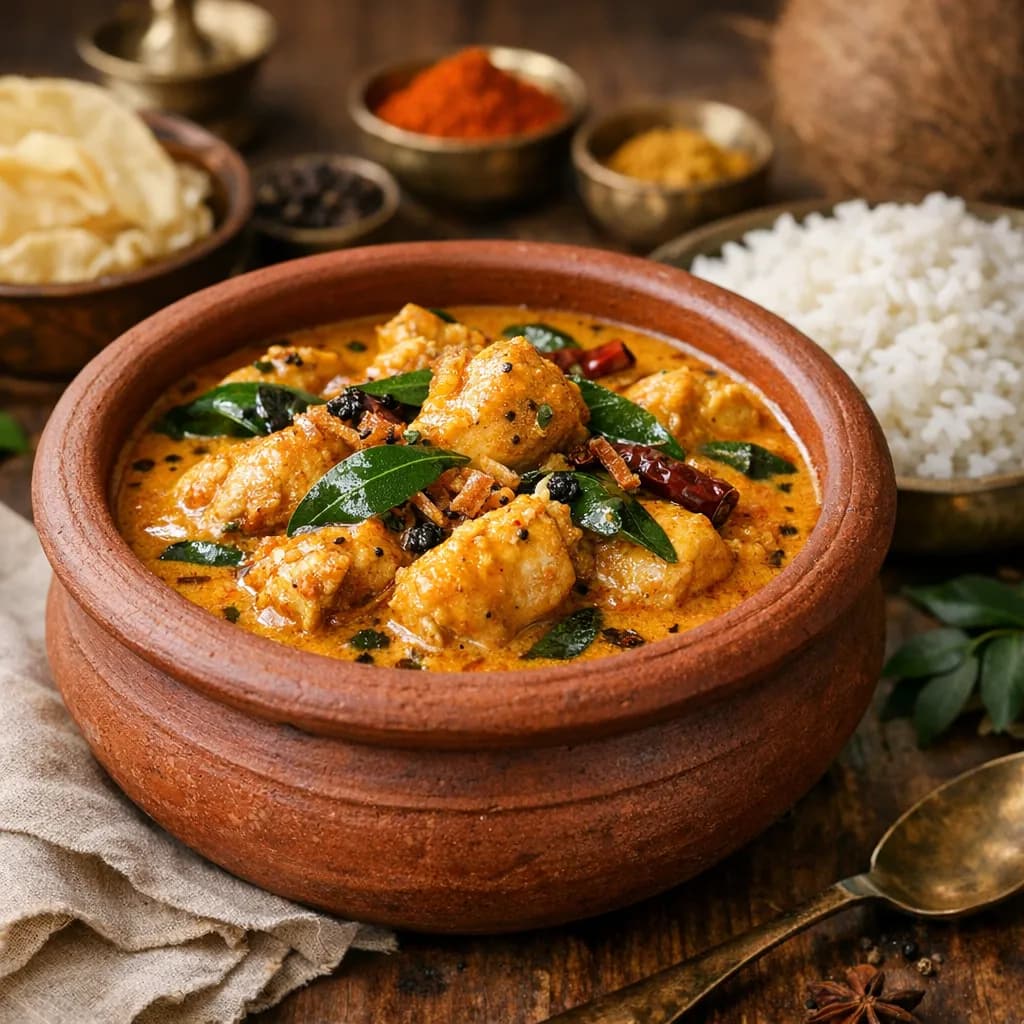 Kerala Style Chicken Curry with Coconut Milk