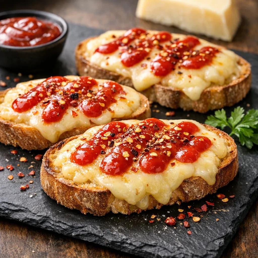 Ketchup & Cheese Open-Faced Melts