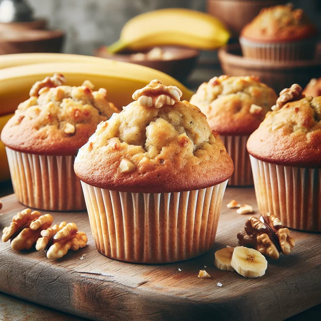 Keto Banana Nut Muffins