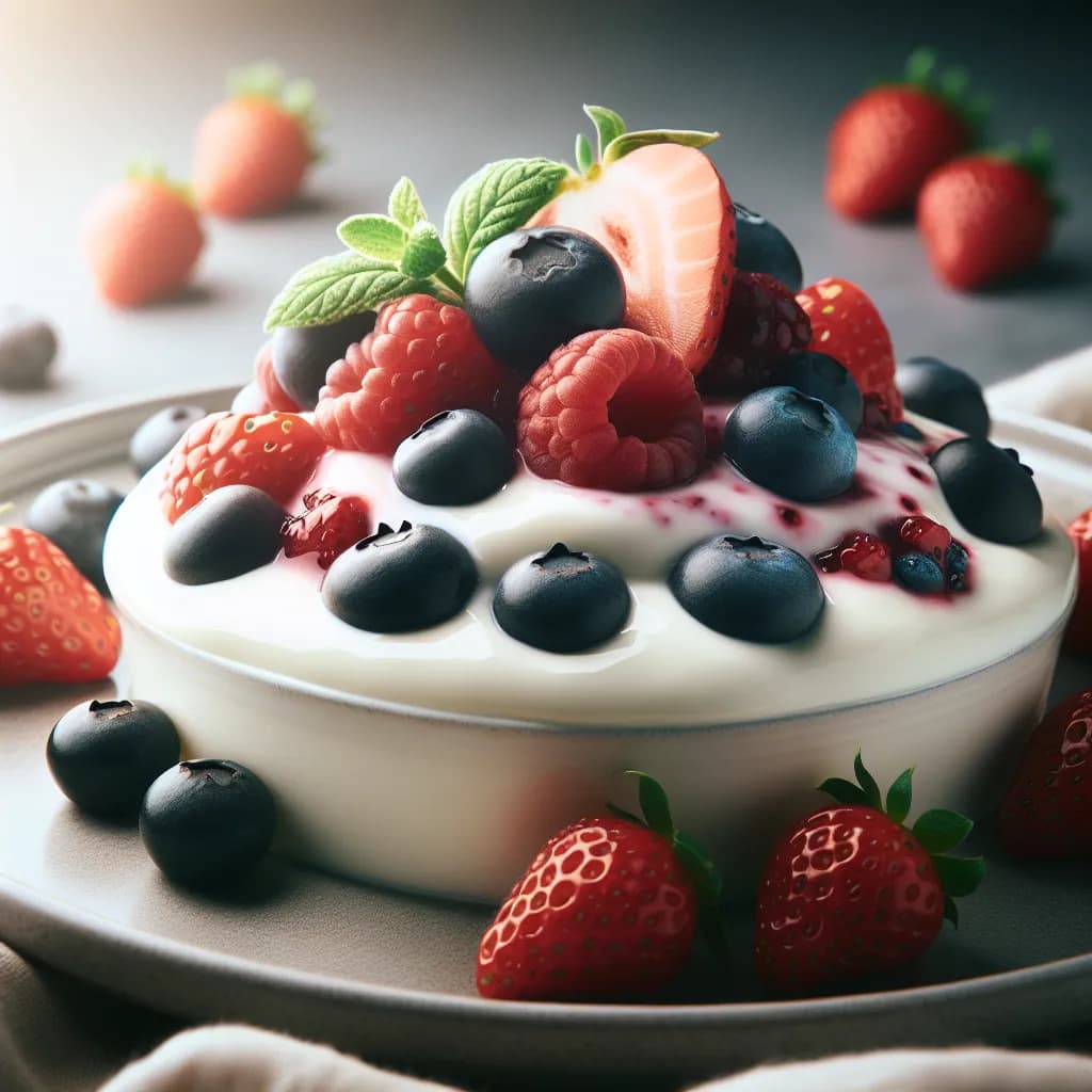 Keto Joghurt mit Beeren