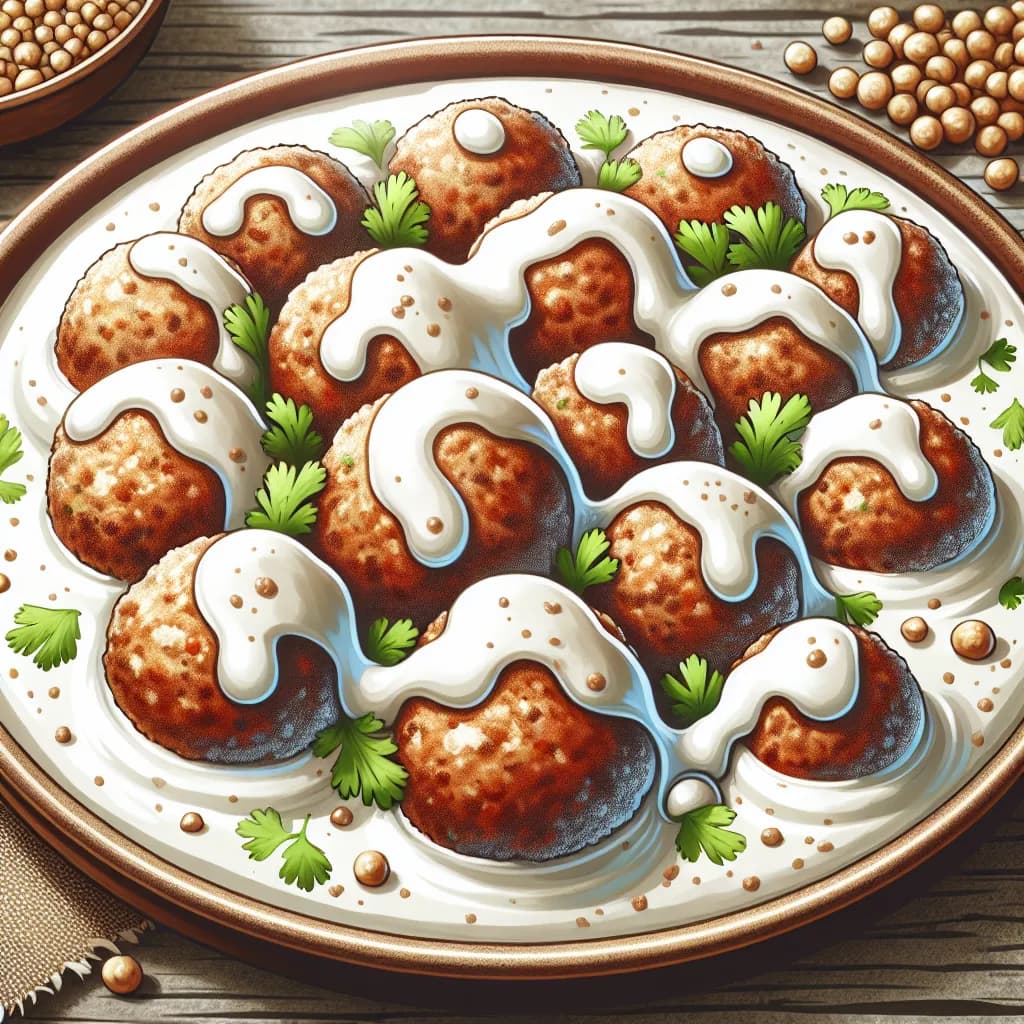 Kibbeh in Yogurt Sauce