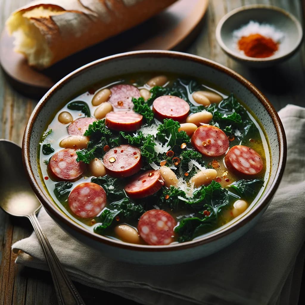 Kielbasa and Kale Soup