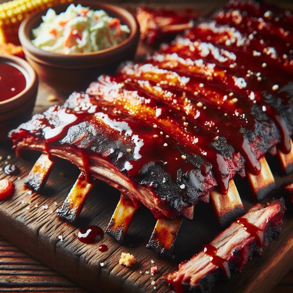 Klassische Amerikanische BBQ Spareribs