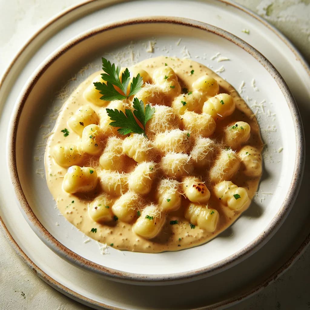 Klassische Gnocchi in Sahnesauce