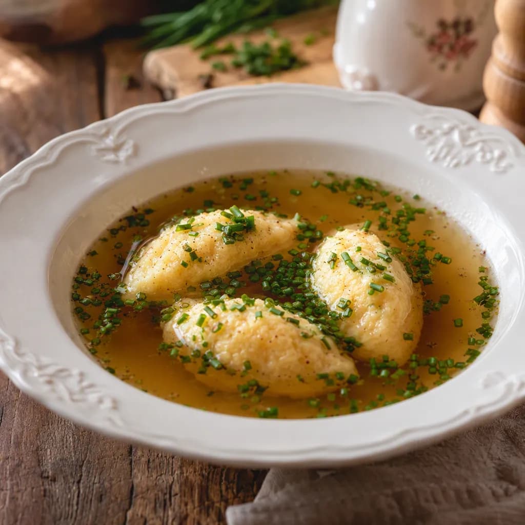 Klassische Grießnockerlsuppe nach Omas Art