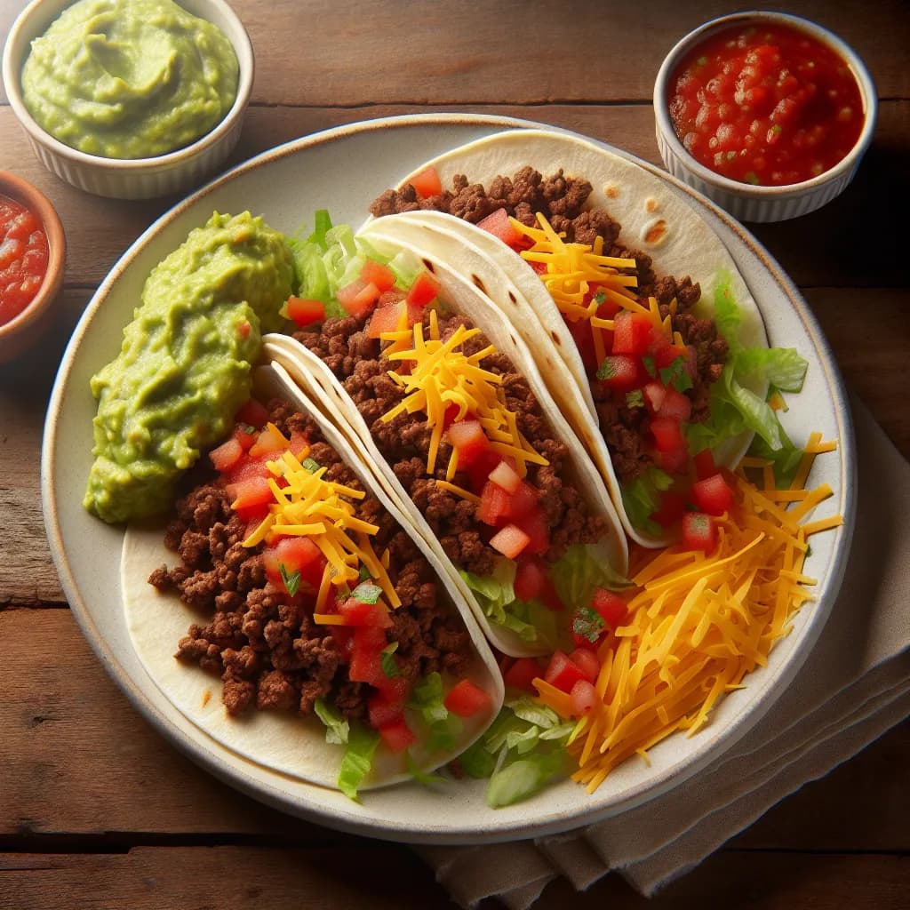 Klassische Rindfleisch-Tacos