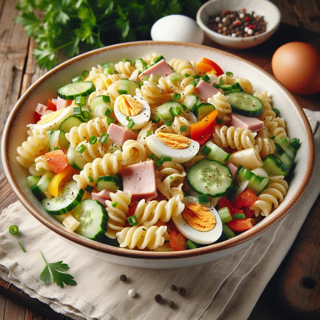 Klassischer Nudelsalat