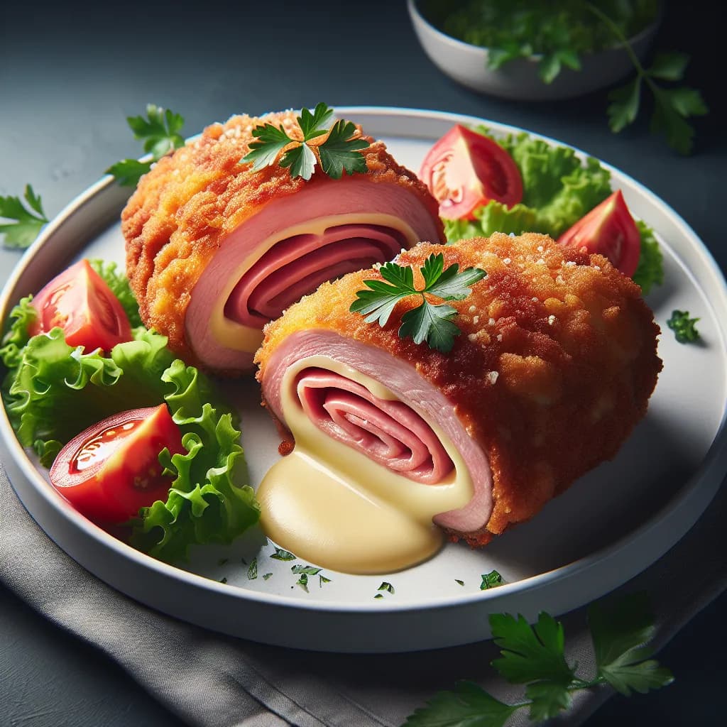 Klassisches Kalbs-Cordon-Bleu