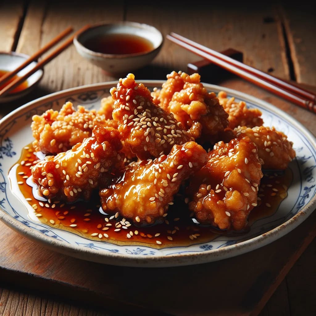 Knuspriges Sesam-Huhn mit Honigglasur