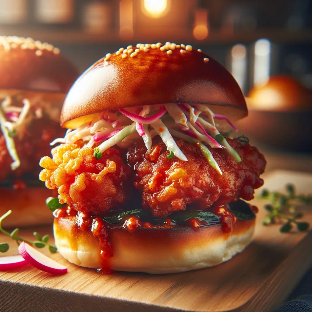 Korean Fried Chicken Sliders