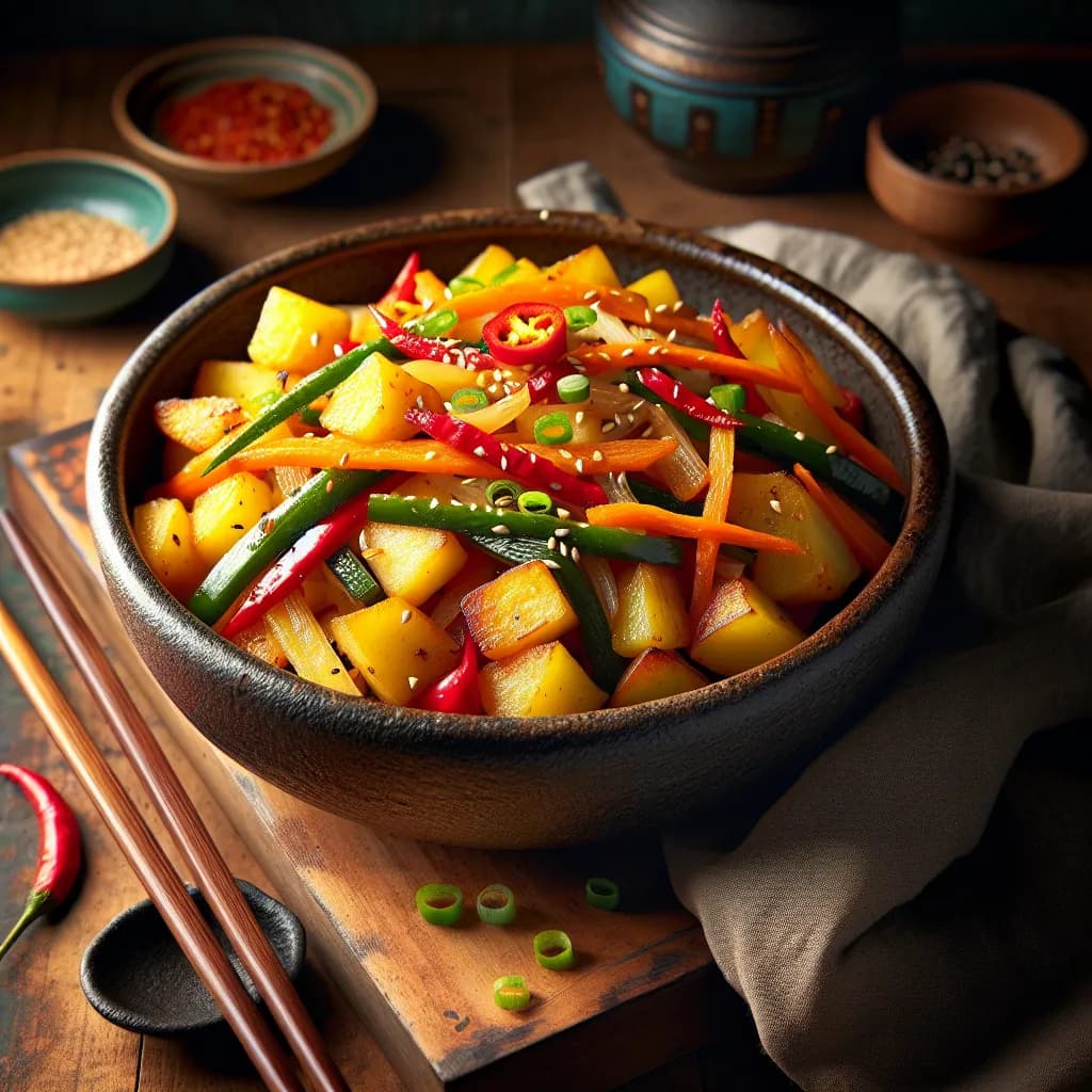 Korean Potato Stir-Fry