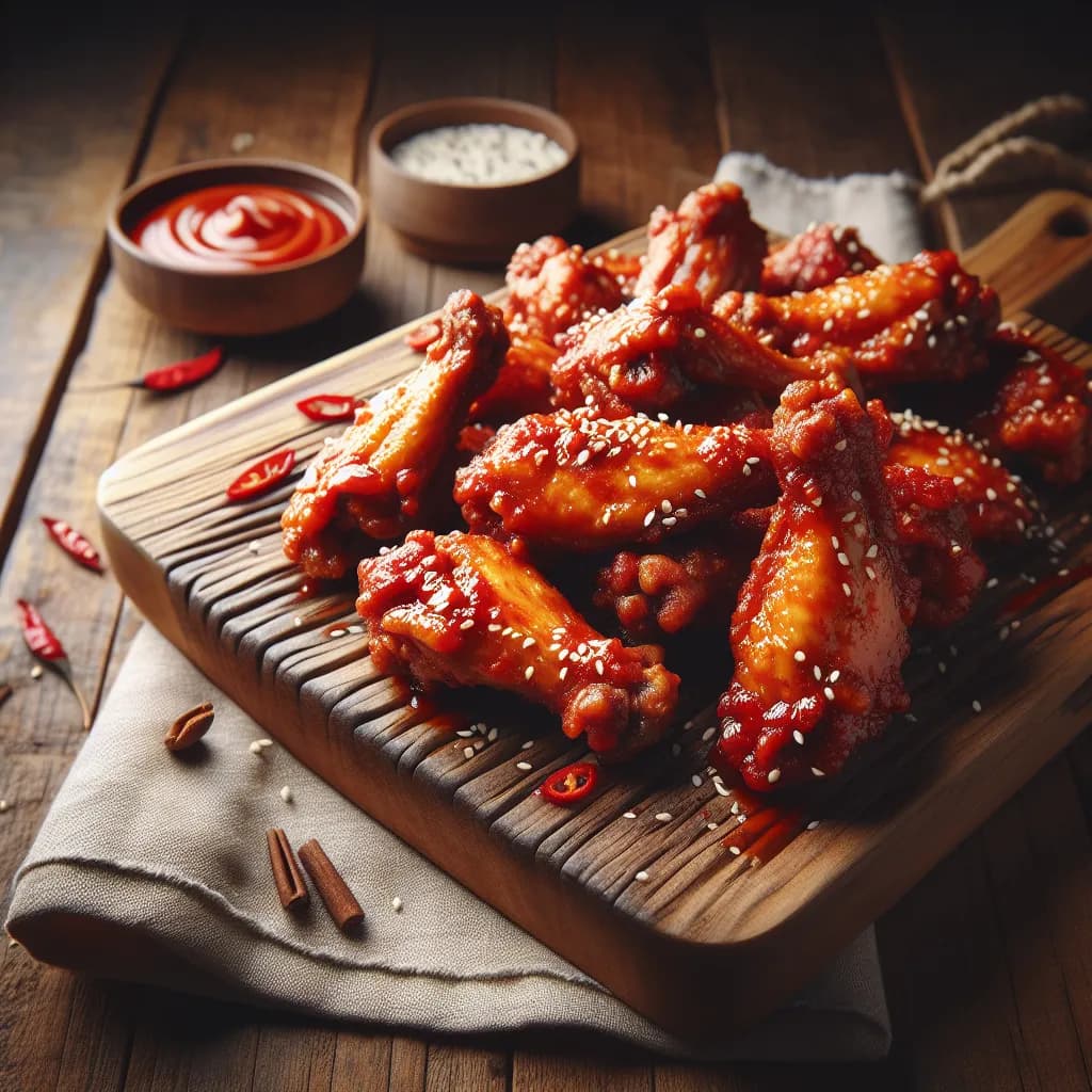 Korean Spicy Chicken Wings