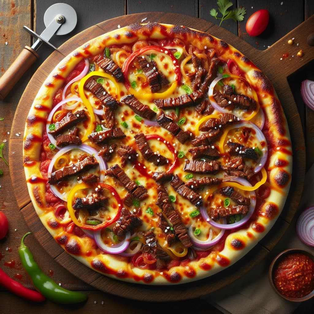 Koreanische Bulgogi-Pizza