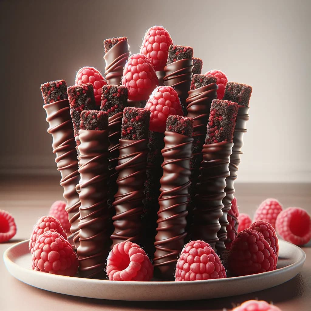 Krosse Himbeer-Schoko-Pudding Sticks