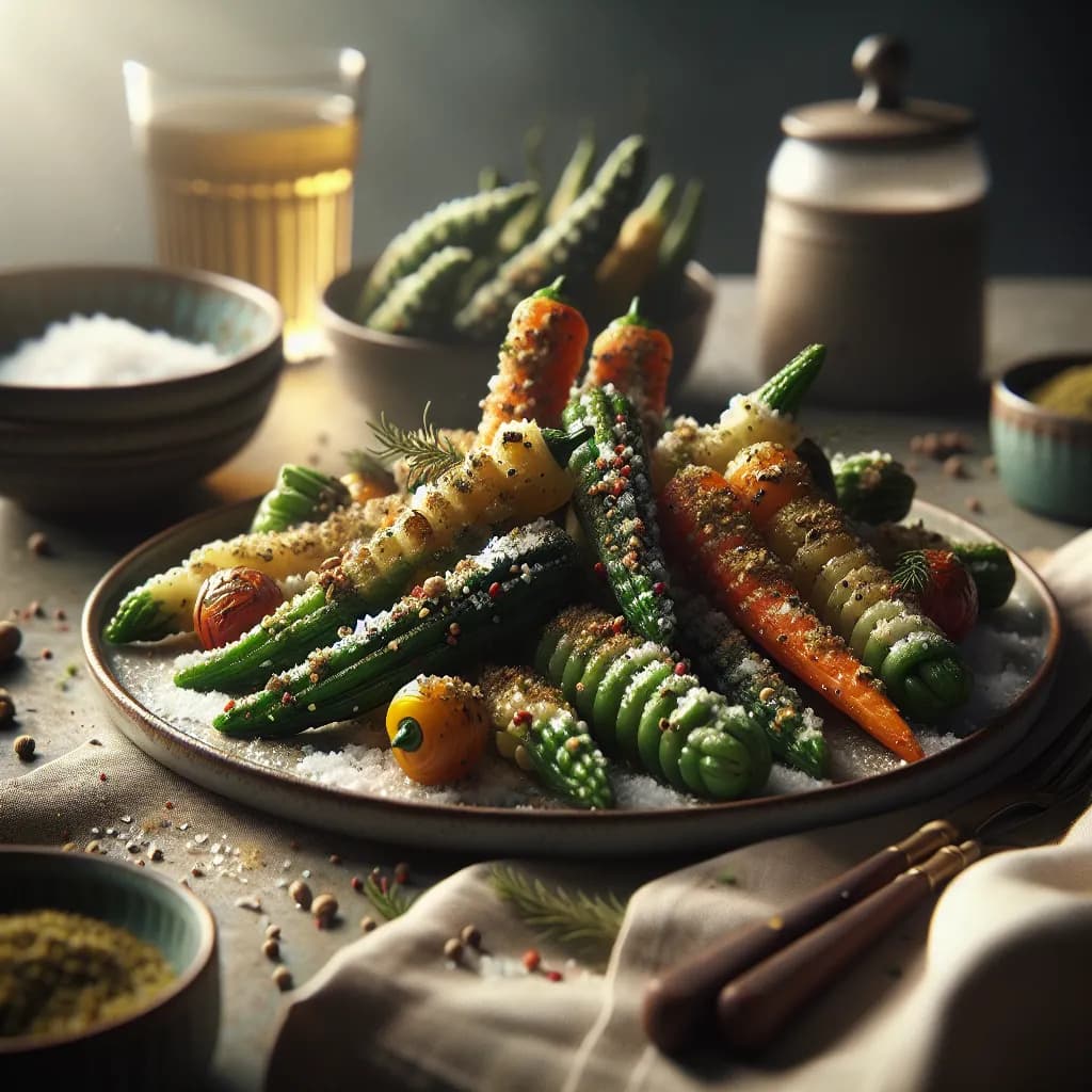 Légumes en Croûte de Sel au Cumin