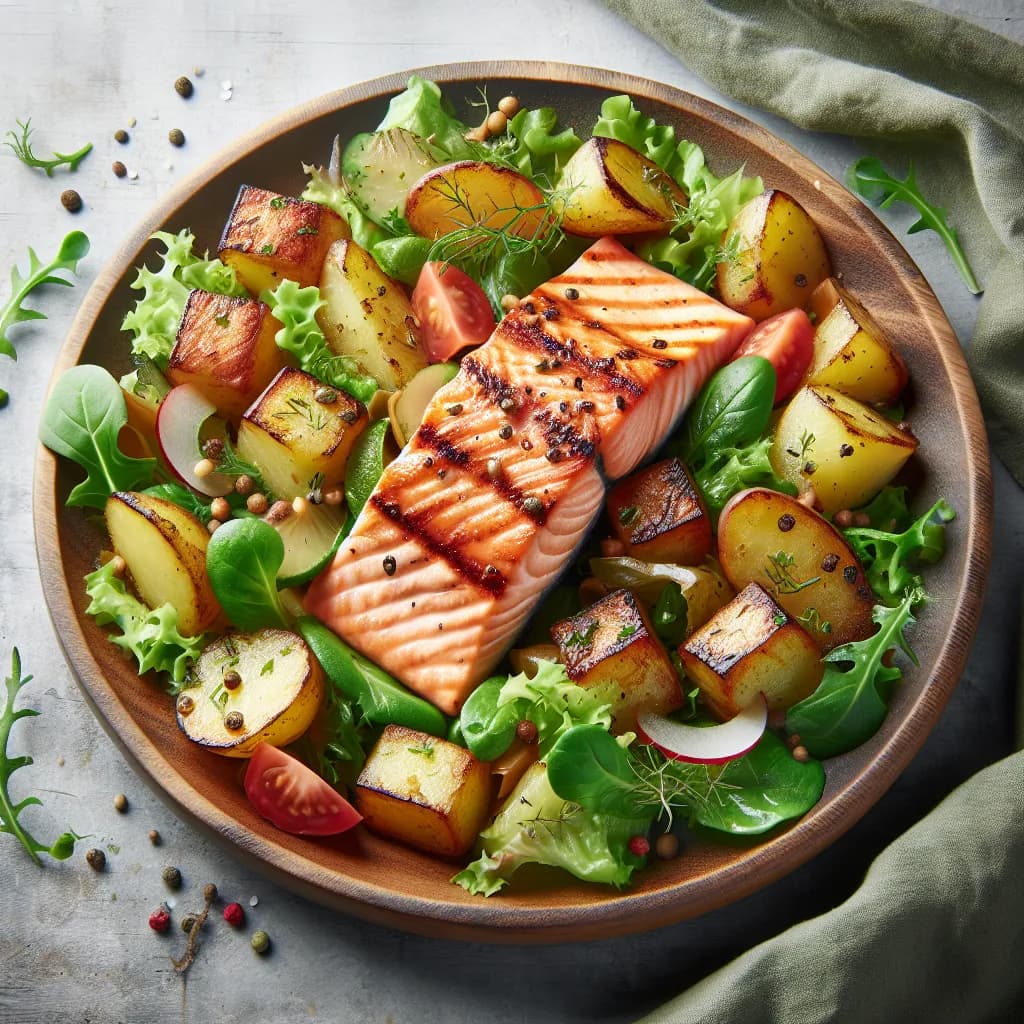 Lachs-Kartoffel-Salat