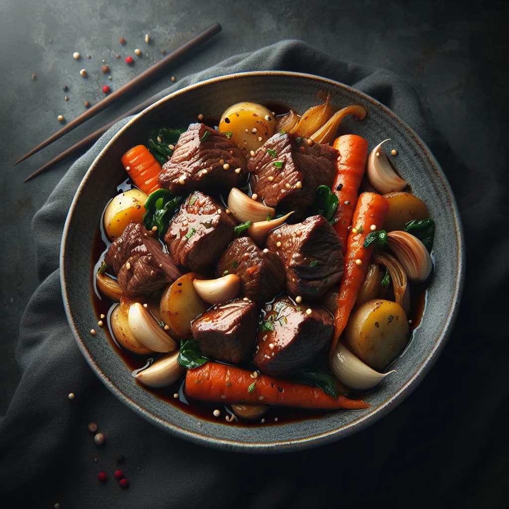 Lamb and Garlic Stir-Fry
