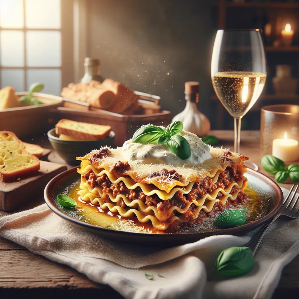 Lasagna di Vitello con Crema di Formaggio