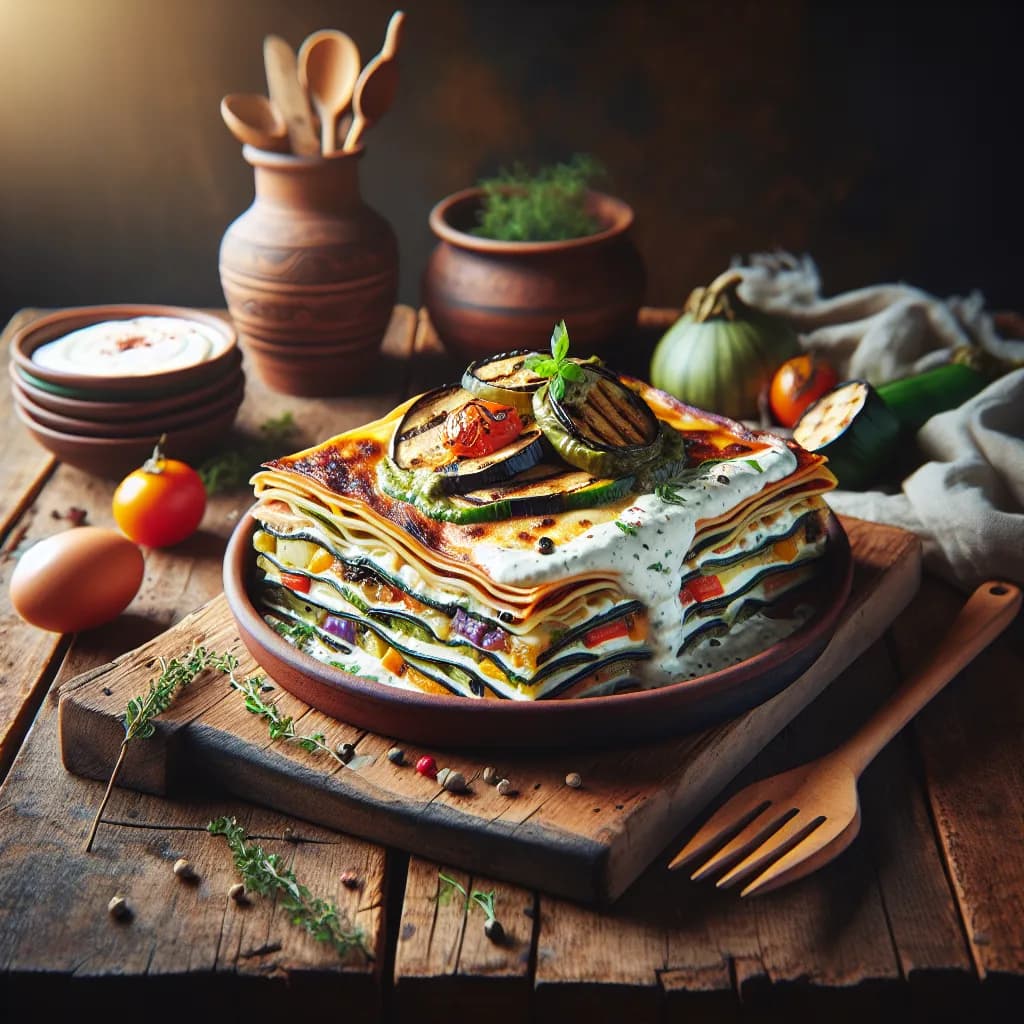 Lasagne Vegane con Verdure Grigliate