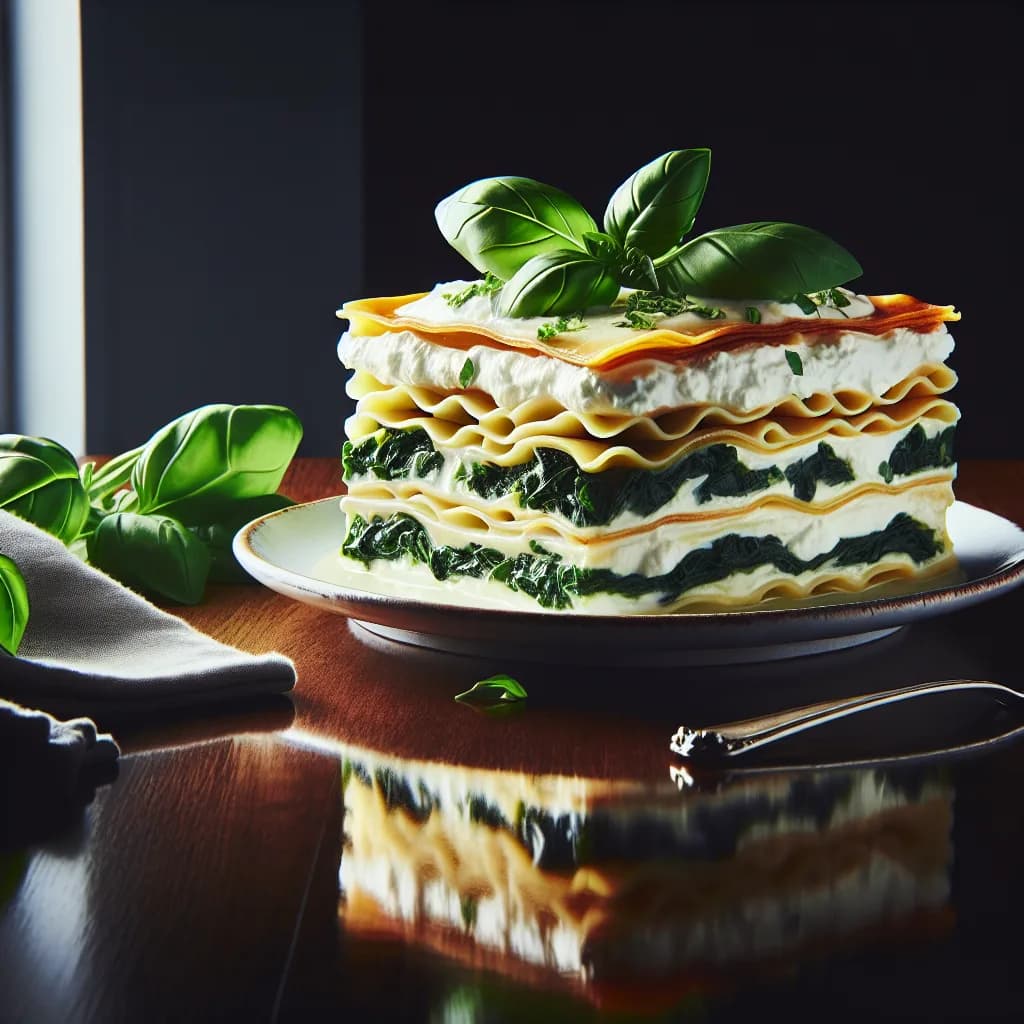 Lasagne bianche con spinaci e ricotta