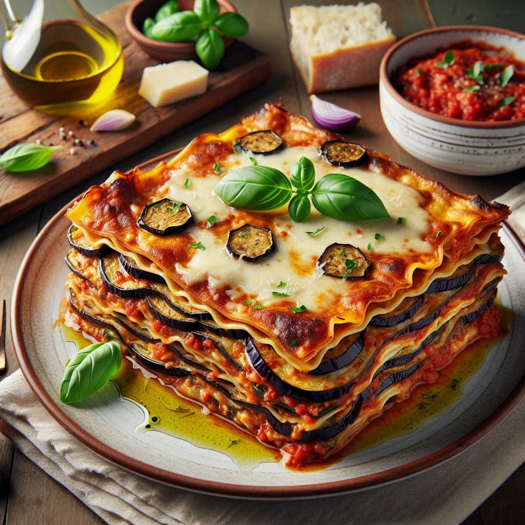 Lasagne d'aubergines classique
