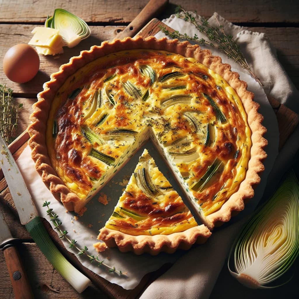 Lauch-Sahne-Quiche