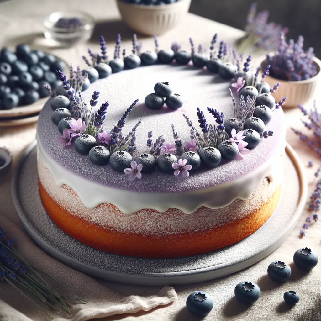 Lavender Blueberry Cake