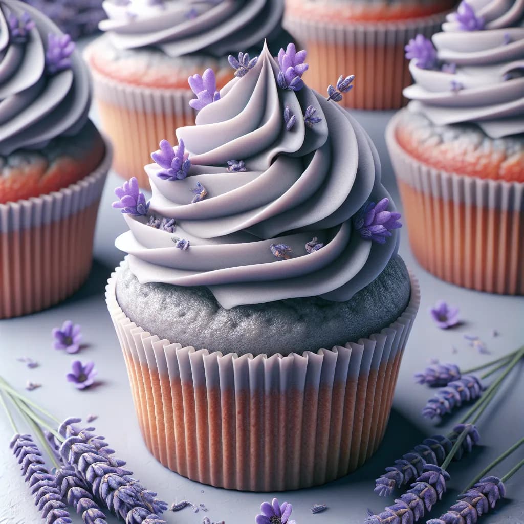 Lavender Earl Grey Cupcakes