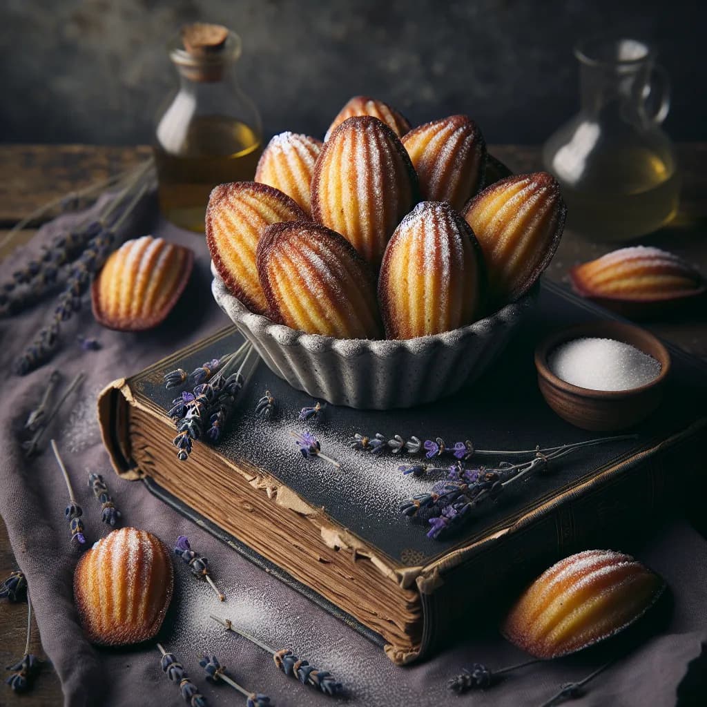 Lavender Honey Madeleines