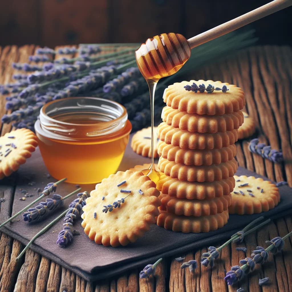 Lavender Honey Shortbread