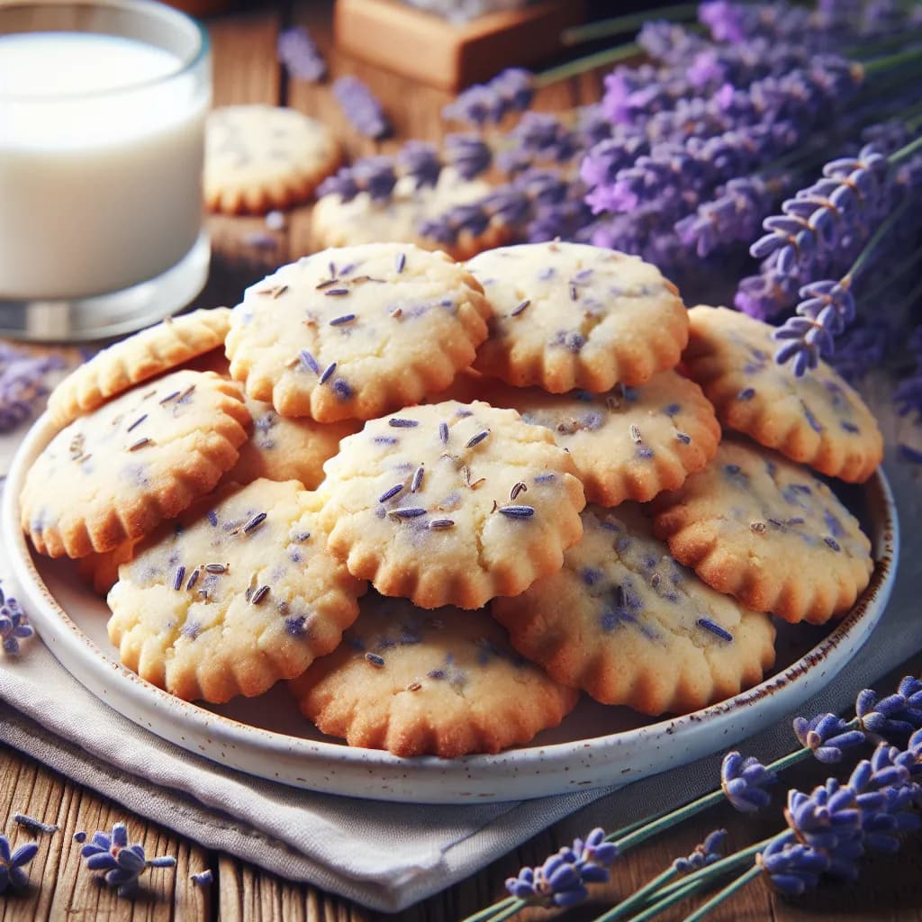 Lavender Shortbread Cookies