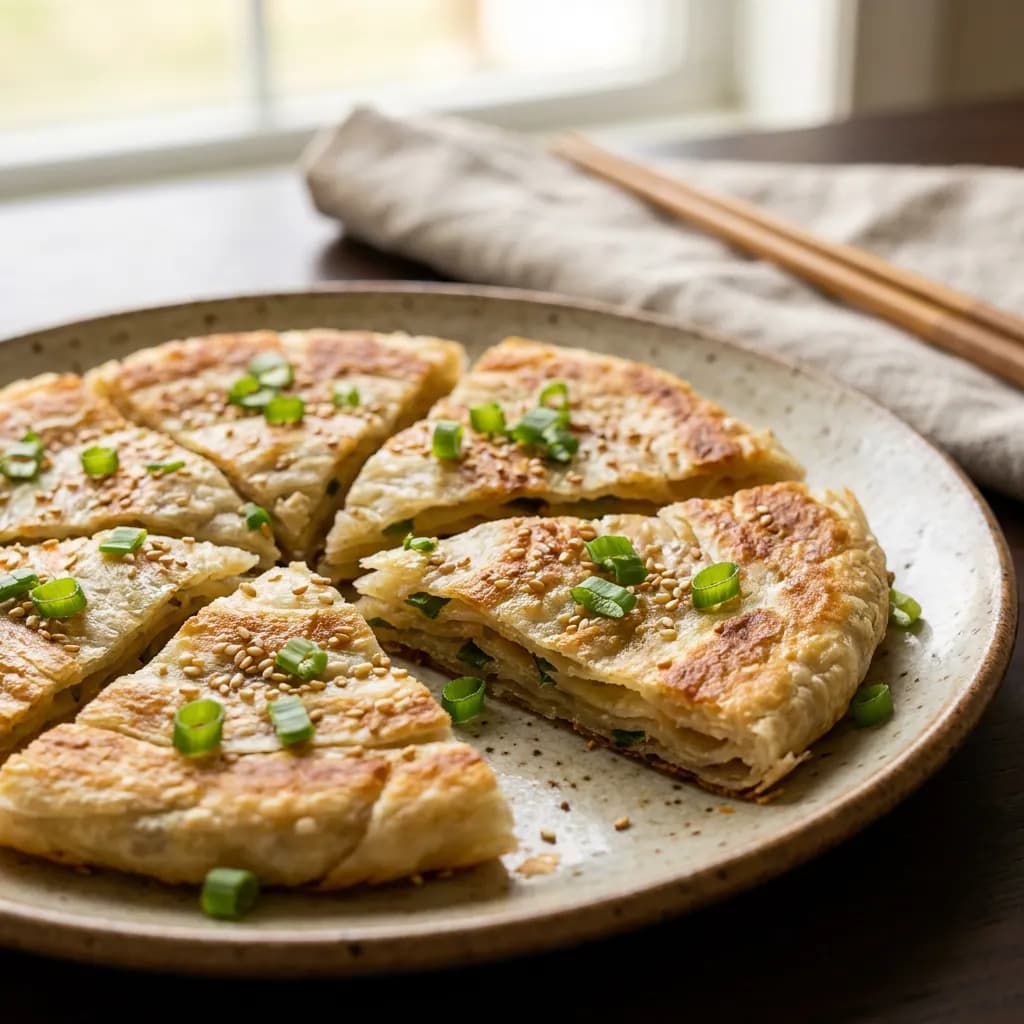 Lazy-Day Chinese Scallion Pancake Cake