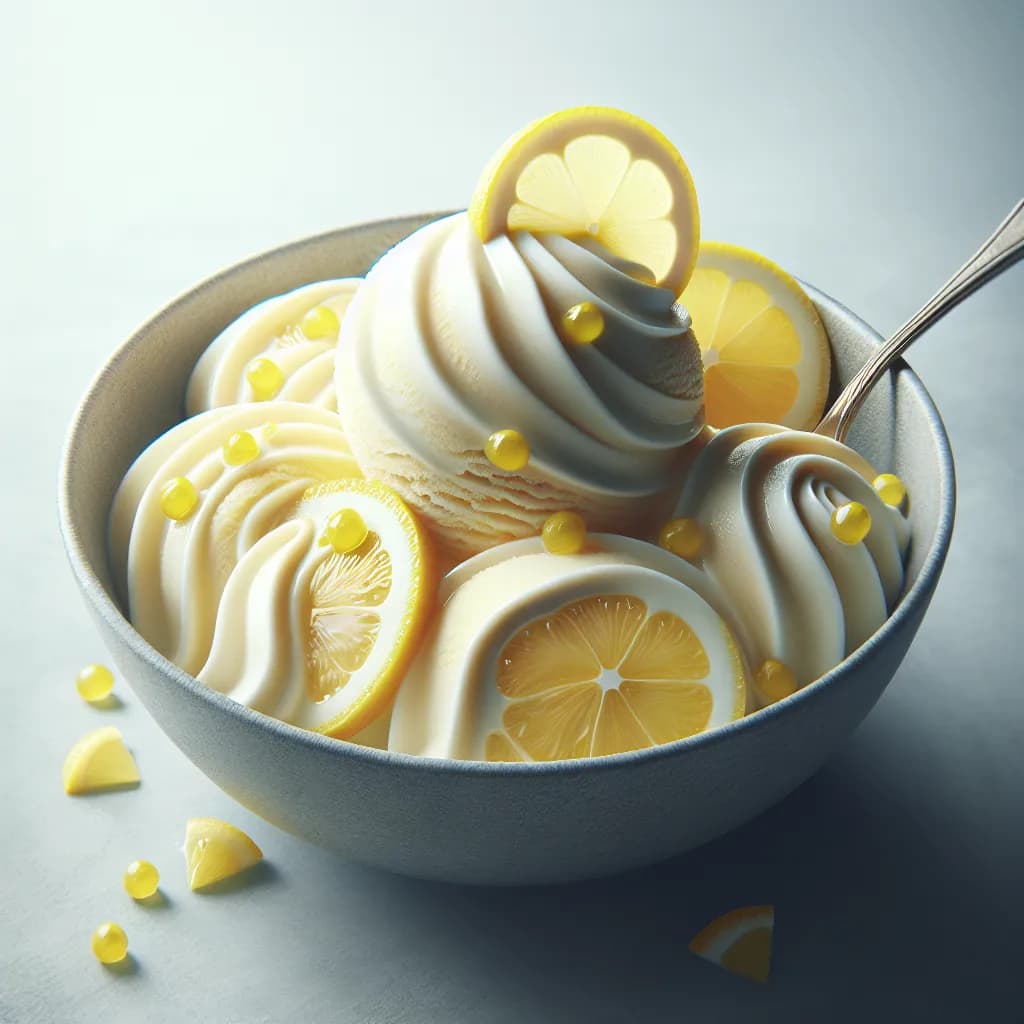 Lemon Condensed Milk Ice Cream